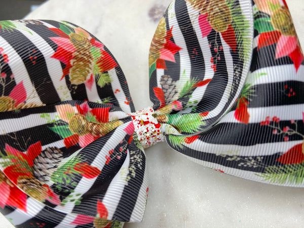 Striped Christmas Floral